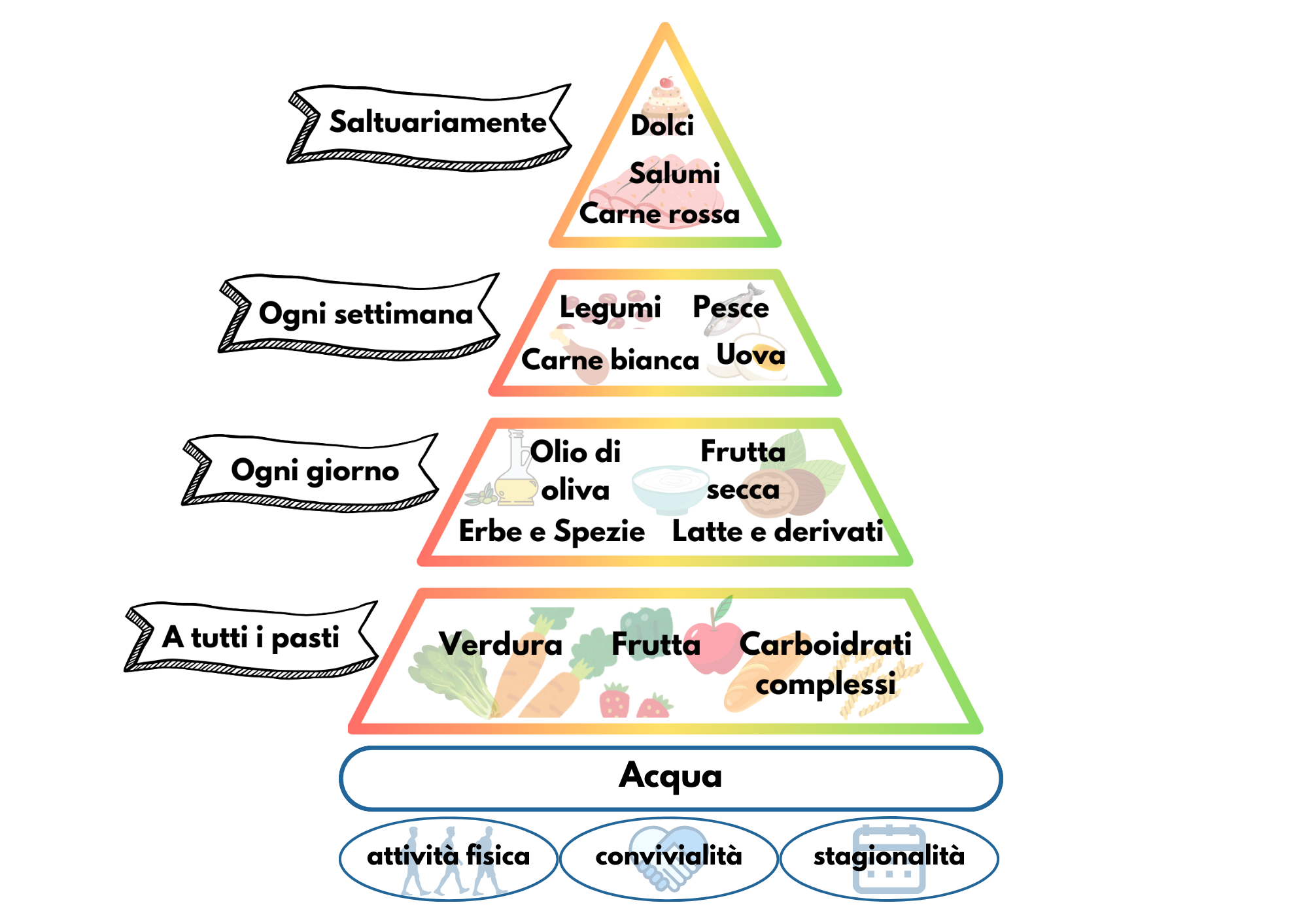 piramide alimentare terza età